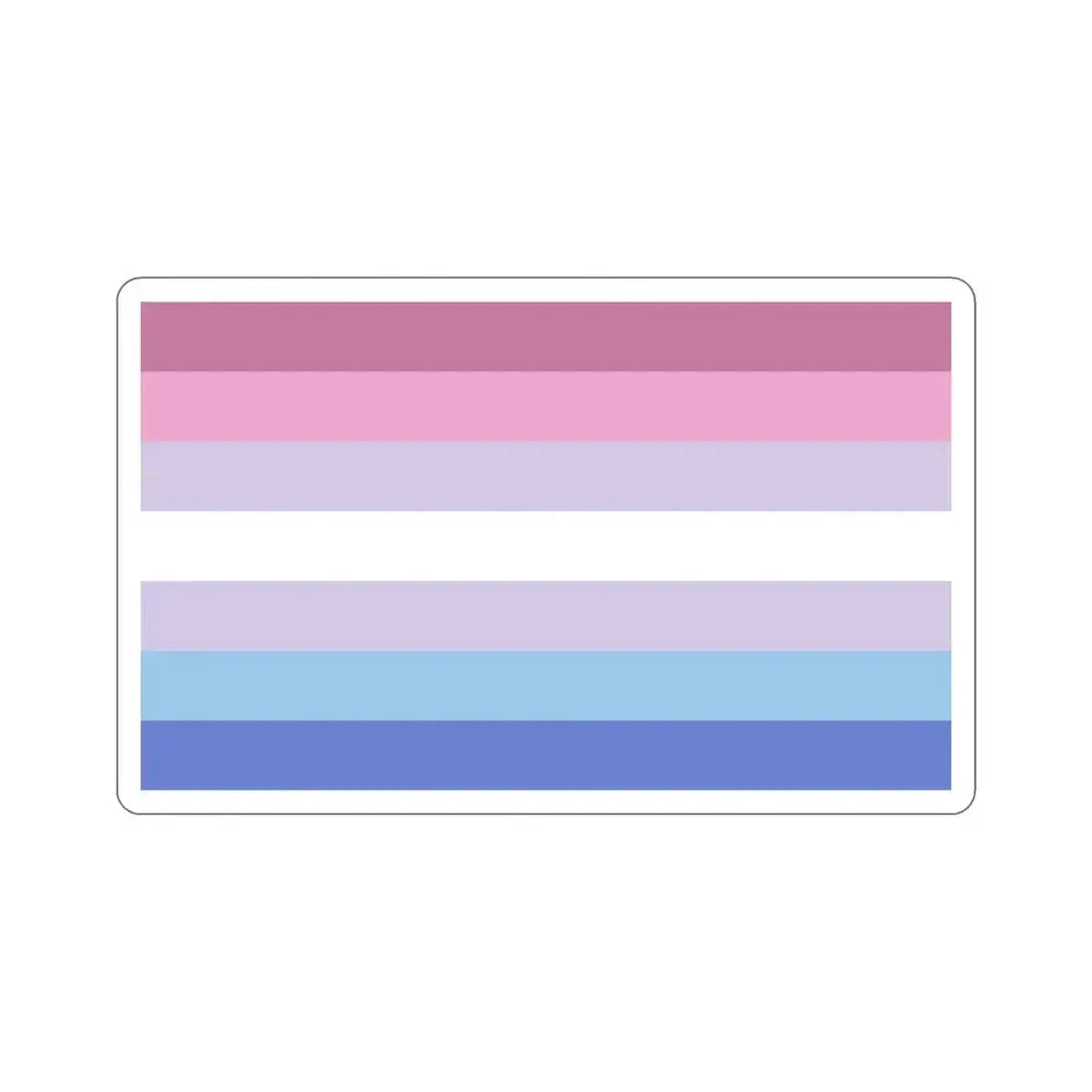 Bigender Pride Flag STICKER Vinyl Die-Cut Decal 3 Inch - The Sticker Space