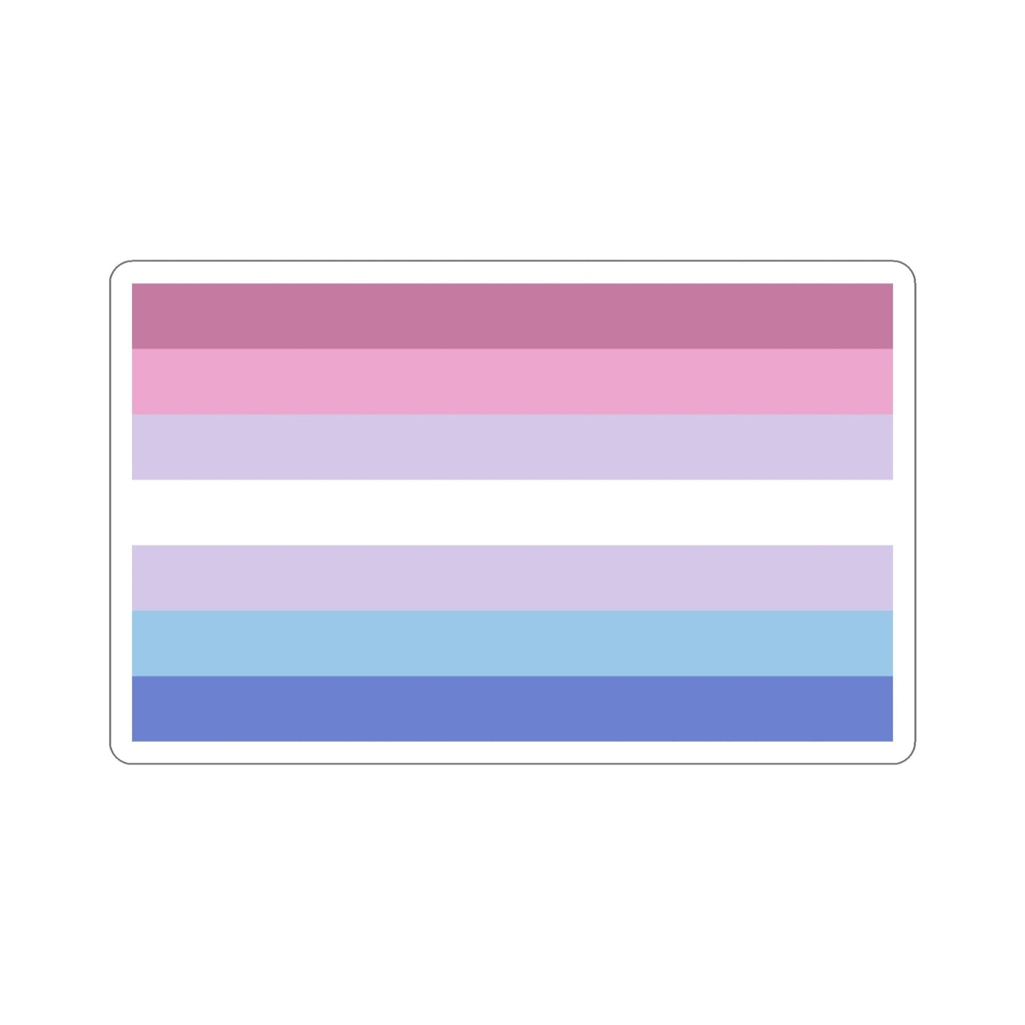 Bigender Pride Flag STICKER Vinyl Die-Cut Decal-4 Inch-The Sticker Space