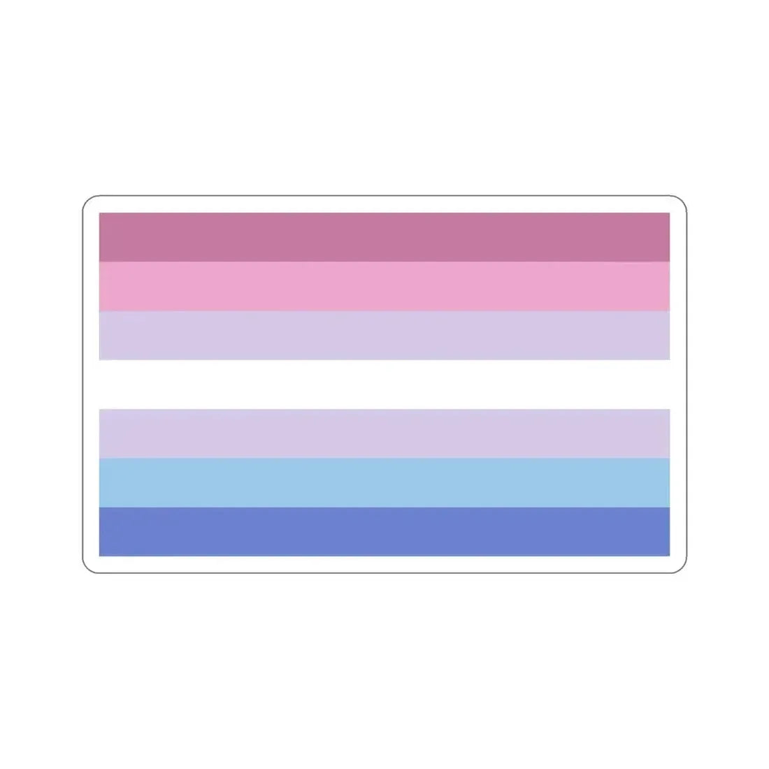Bigender Pride Flag STICKER Vinyl Die-Cut Decal 4 Inch - The Sticker Space