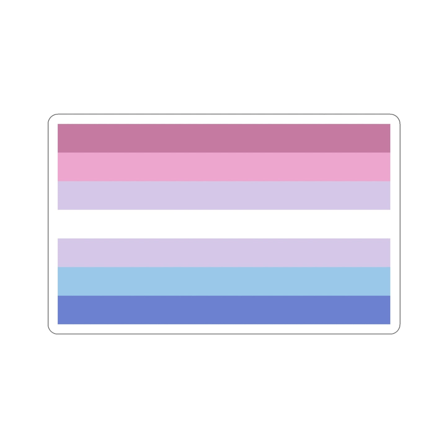 Bigender Pride Flag STICKER Vinyl Die-Cut Decal-5 Inch-The Sticker Space