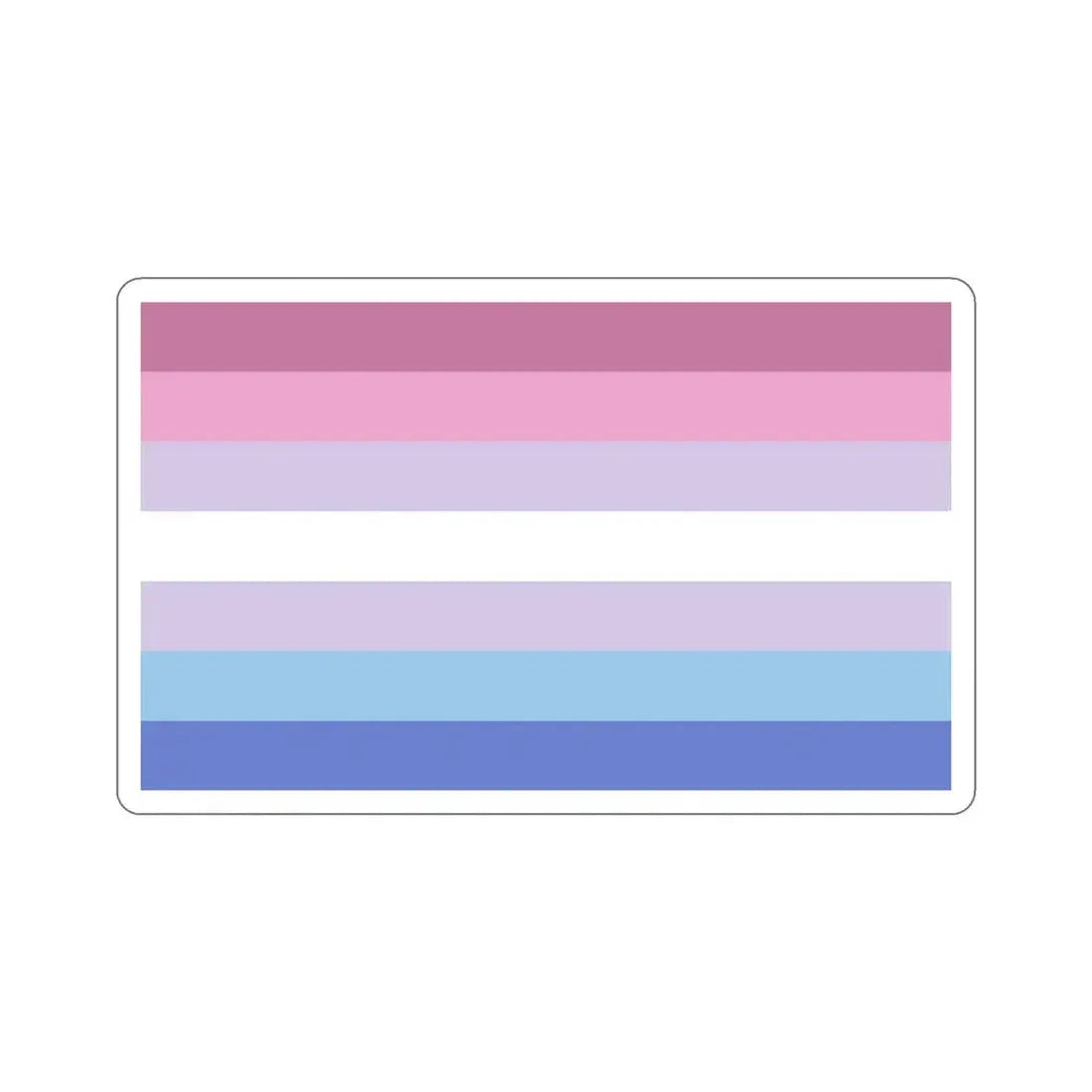 Bigender Pride Flag STICKER Vinyl Die-Cut Decal 5 Inch - The Sticker Space