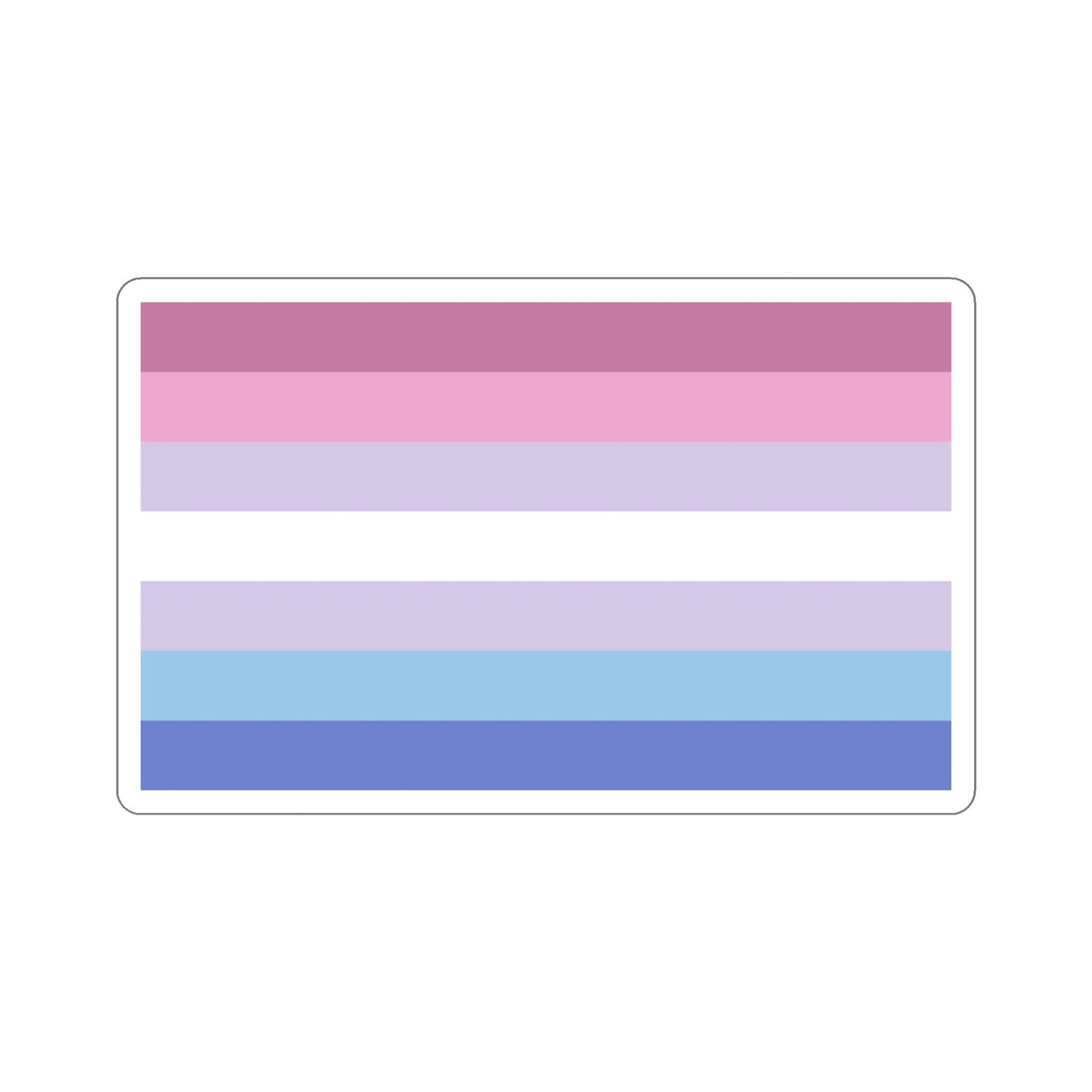 Bigender Pride Flag STICKER Vinyl Die-Cut Decal-6 Inch-The Sticker Space