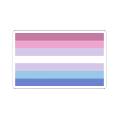 Bigender Pride Flag STICKER Vinyl Die-Cut Decal-6 Inch-The Sticker Space