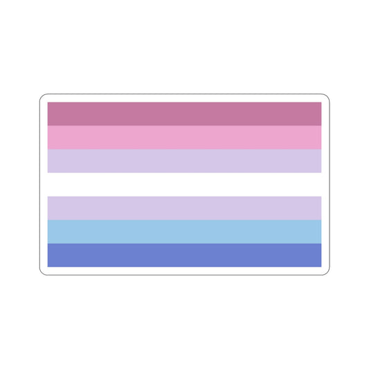 Bigender Pride Flag STICKER Vinyl Die-Cut Decal-6 Inch-The Sticker Space