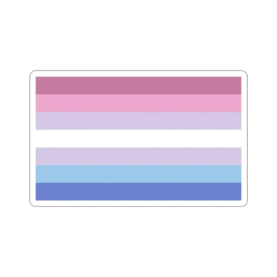 Bigender Pride Flag STICKER Vinyl Die-Cut Decal 6 Inch - The Sticker Space