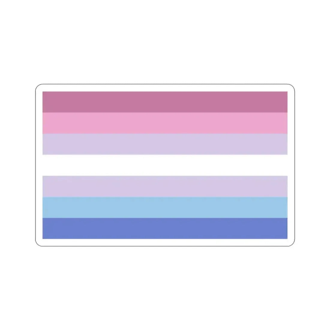 Bigender Pride Flag STICKER Vinyl Die-Cut Decal - The Sticker Space