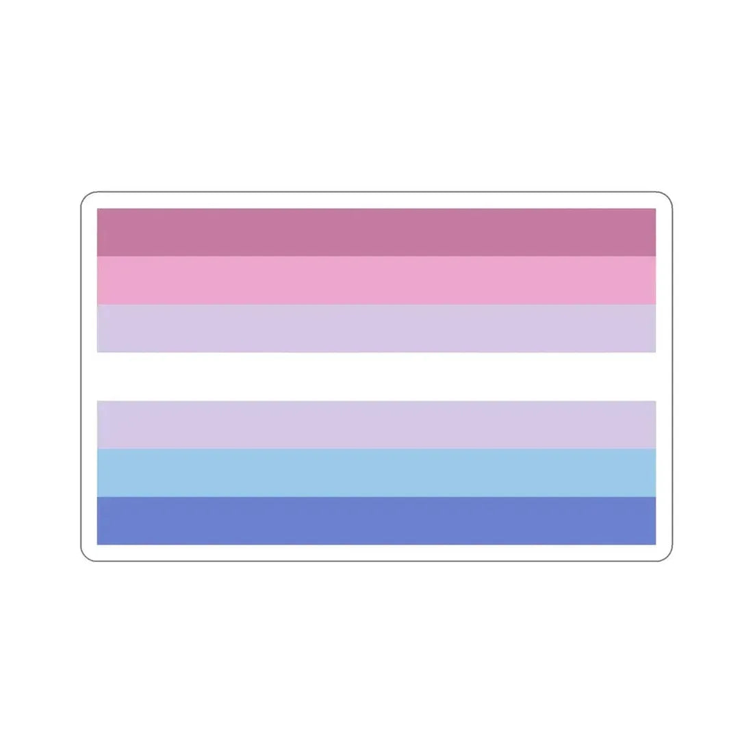 Bigender Pride Flag STICKER Vinyl Die-Cut Decal - The Sticker Space