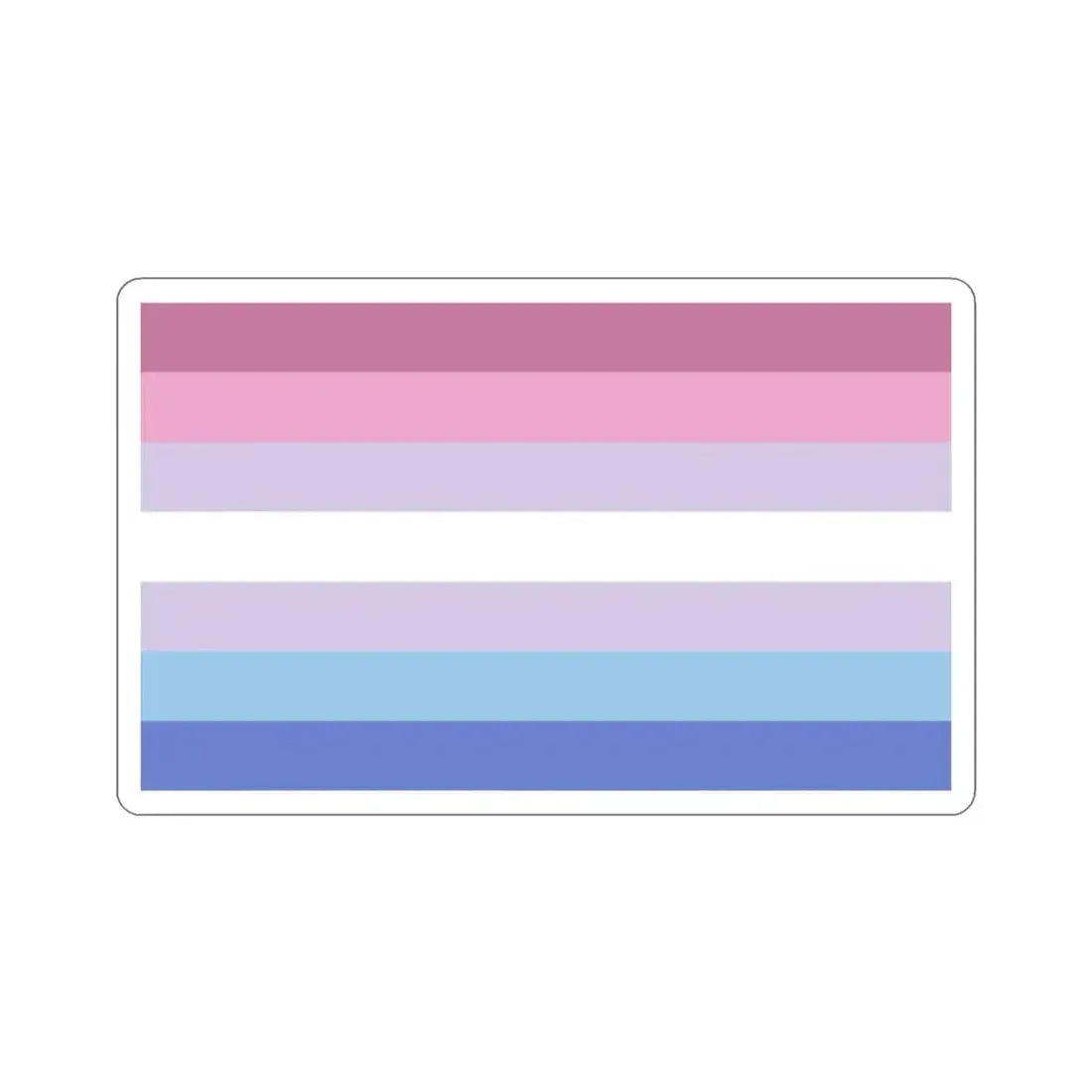 Bigender Pride Flag STICKER Vinyl Die-Cut Decal - The Sticker Space