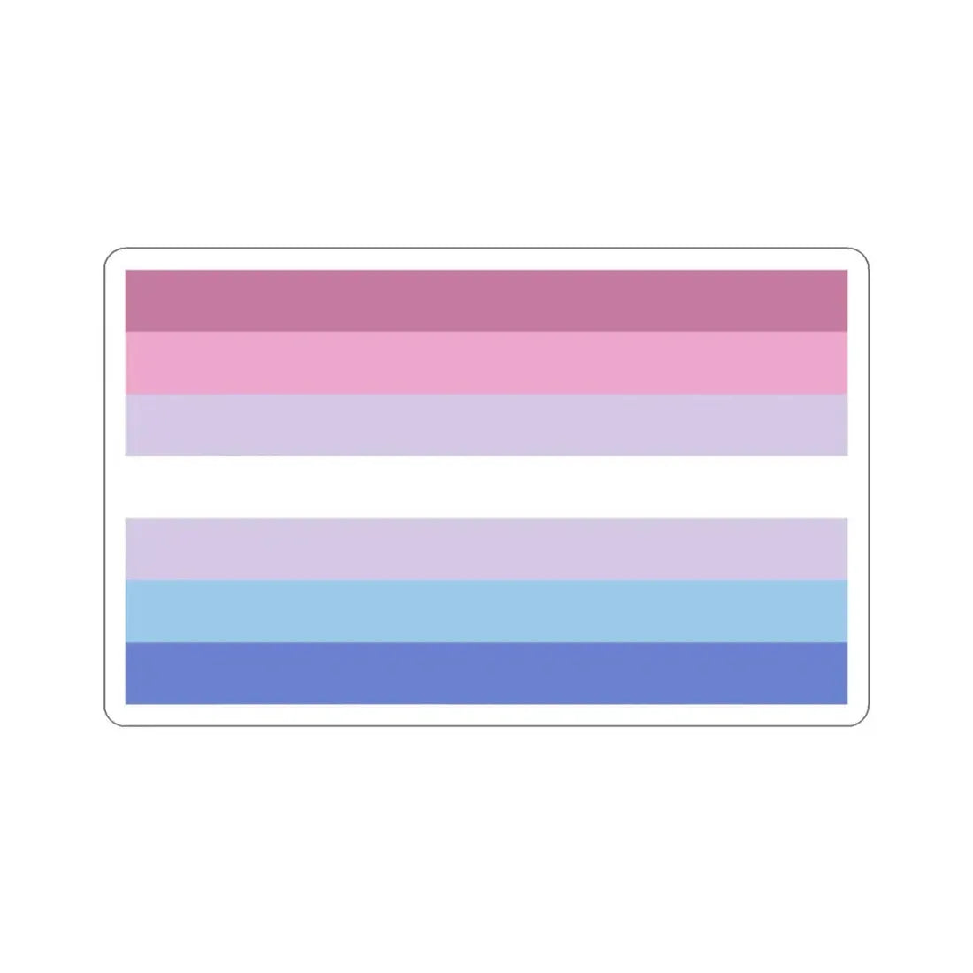 Bigender Pride Flag STICKER Vinyl Die-Cut Decal - The Sticker Space