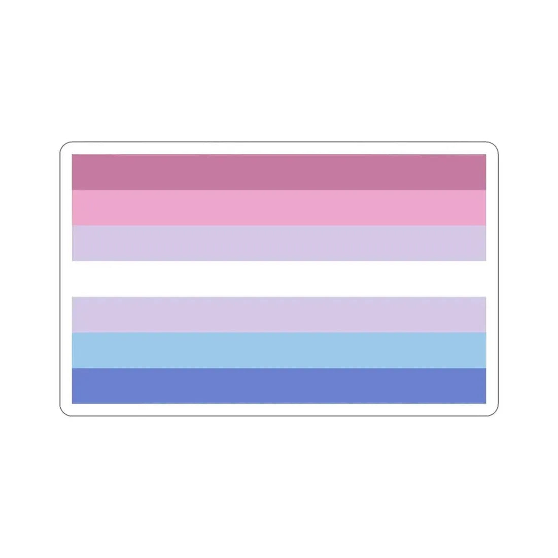 Bigender Pride Flag STICKER Vinyl Die-Cut Decal - The Sticker Space
