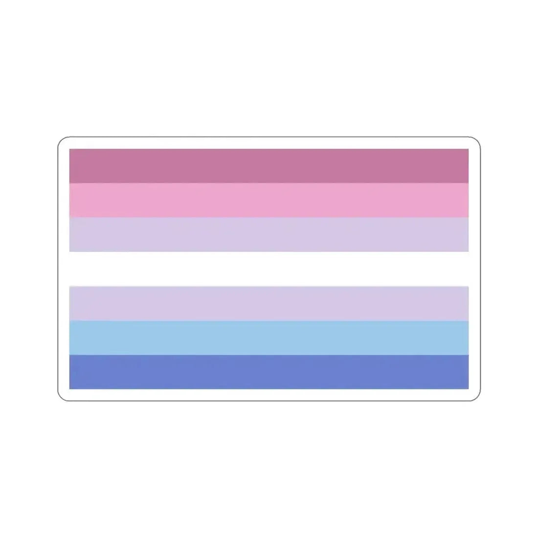 Bigender Pride Flag STICKER Vinyl Die-Cut Decal - The Sticker Space