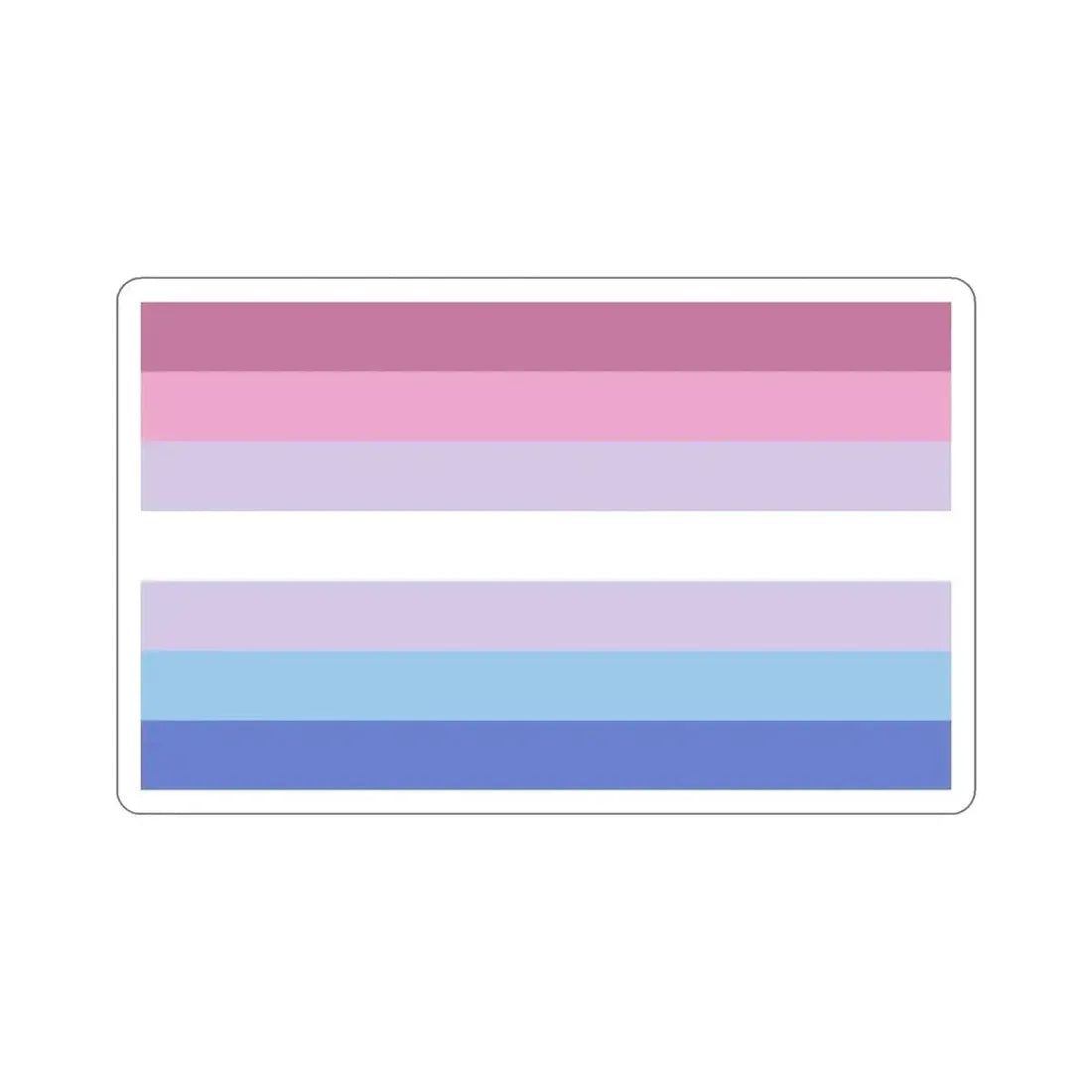 Bigender Pride Flag STICKER Vinyl Die-Cut Decal - The Sticker Space
