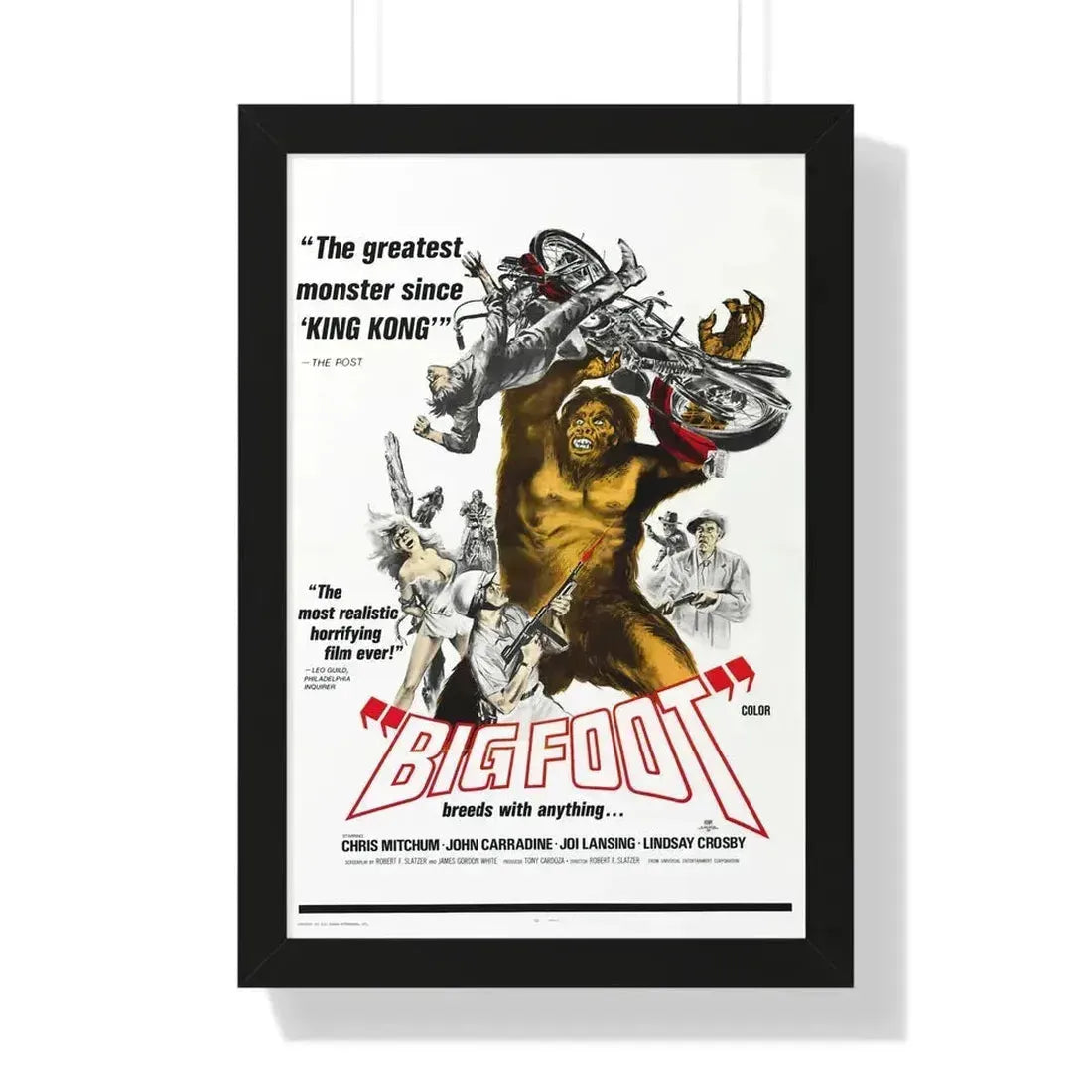 BIGFOOT 1970 - Framed Movie Poster 16″ x 24″ Black - The Sticker Space