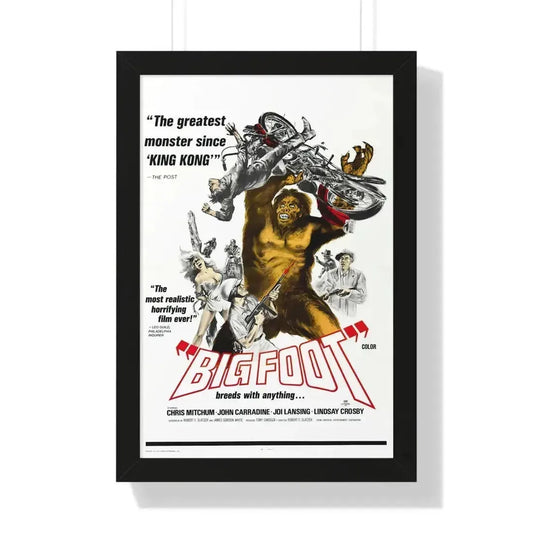 BIGFOOT 1970 - Framed Movie Poster 16″ x 24″ Black - The Sticker Space