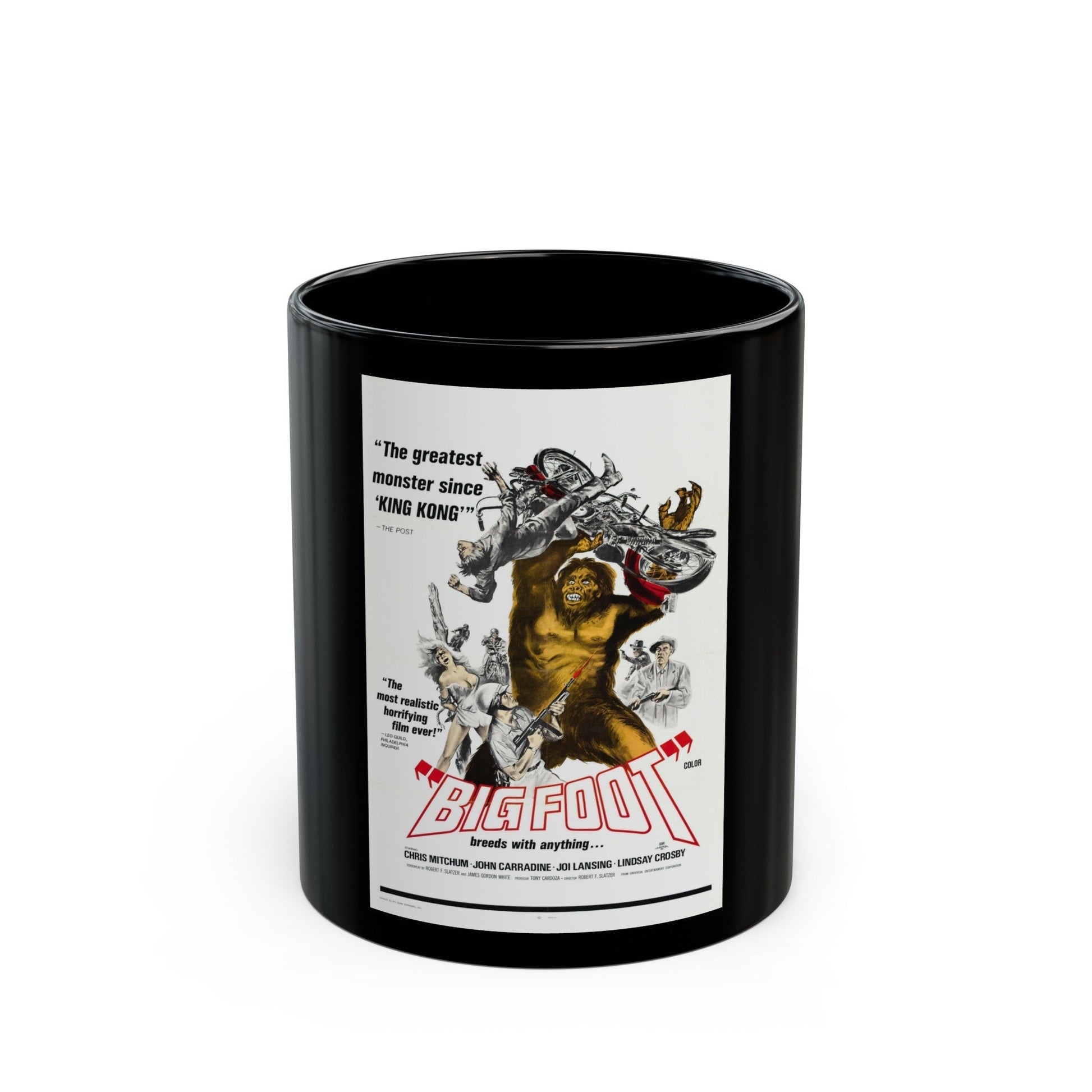 BIGFOOT 1970 Movie Poster - Black Coffee Mug-11oz-The Sticker Space