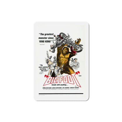 Bigfoot 1970 Movie Poster Die-Cut Magnet-2 Inch-The Sticker Space