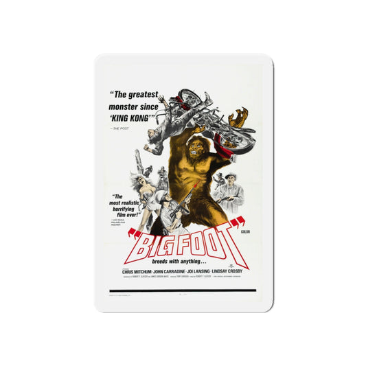 BIGFOOT 1970 Movie Poster - Die-Cut Magnet-6 × 6"-The Sticker Space