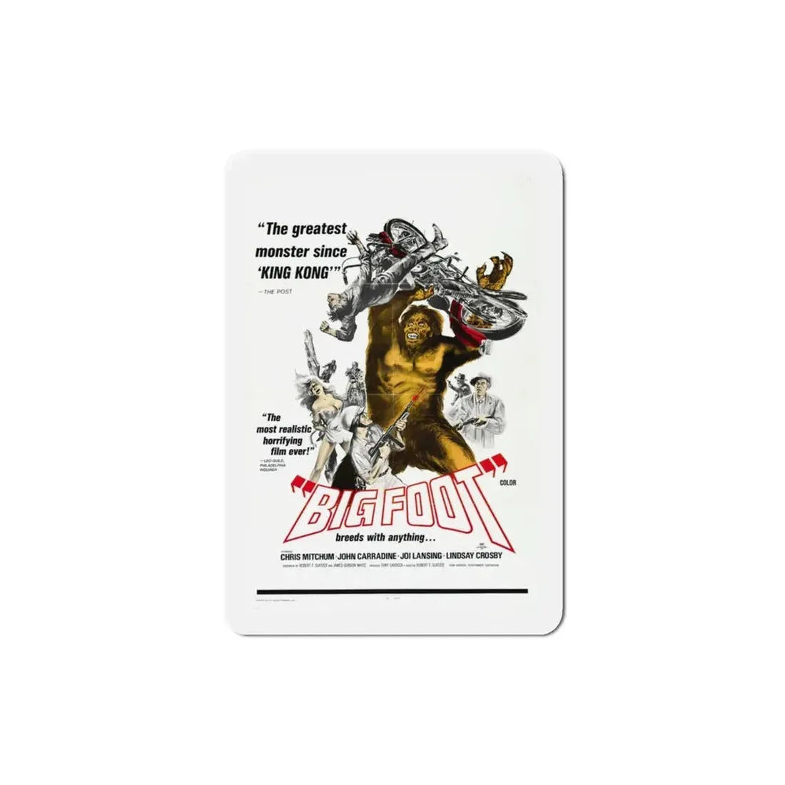 Bigfoot 1970 Movie Poster Refrigerator Magnet - The Sticker Space