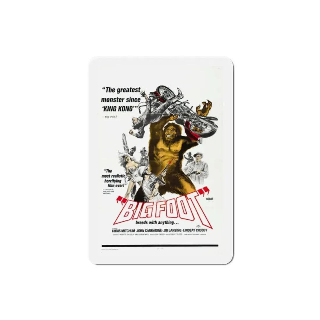 Bigfoot 1970 Movie Poster Refrigerator Magnet - The Sticker Space