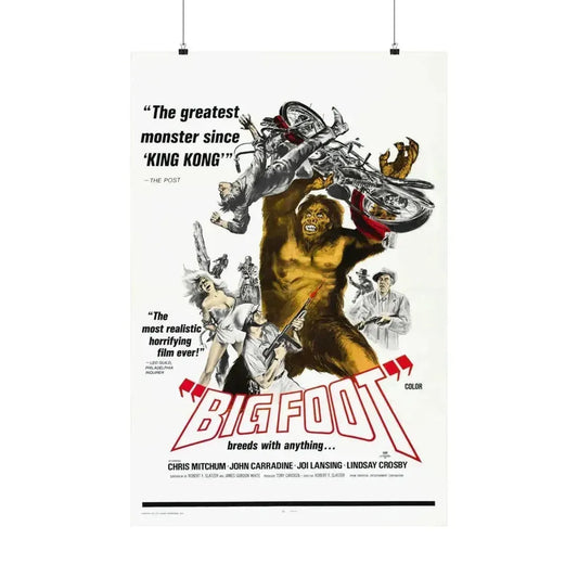 BIGFOOT 1970 - Paper Movie Poster 24″ x 36″ Matte - The Sticker Space
