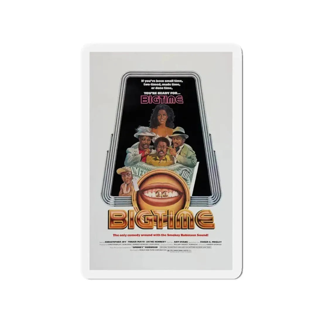 BIGTIME 1977 Movie Poster - Refrigerator Magnet 3 Inch - The Sticker Space