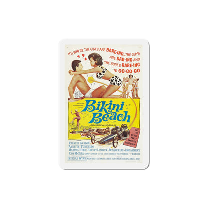 Bikini Beach 1964 Movie Poster Die-Cut Magnet-3 Inch-The Sticker Space