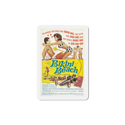 Bikini Beach 1964 Movie Poster Die-Cut Magnet-6 Inch-The Sticker Space