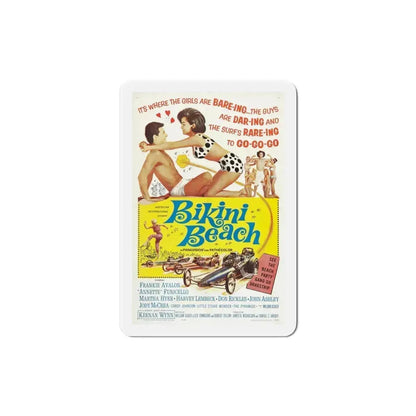 Bikini Beach 1964 Movie Poster Refrigerator Magnet 4 Inch - The Sticker Space