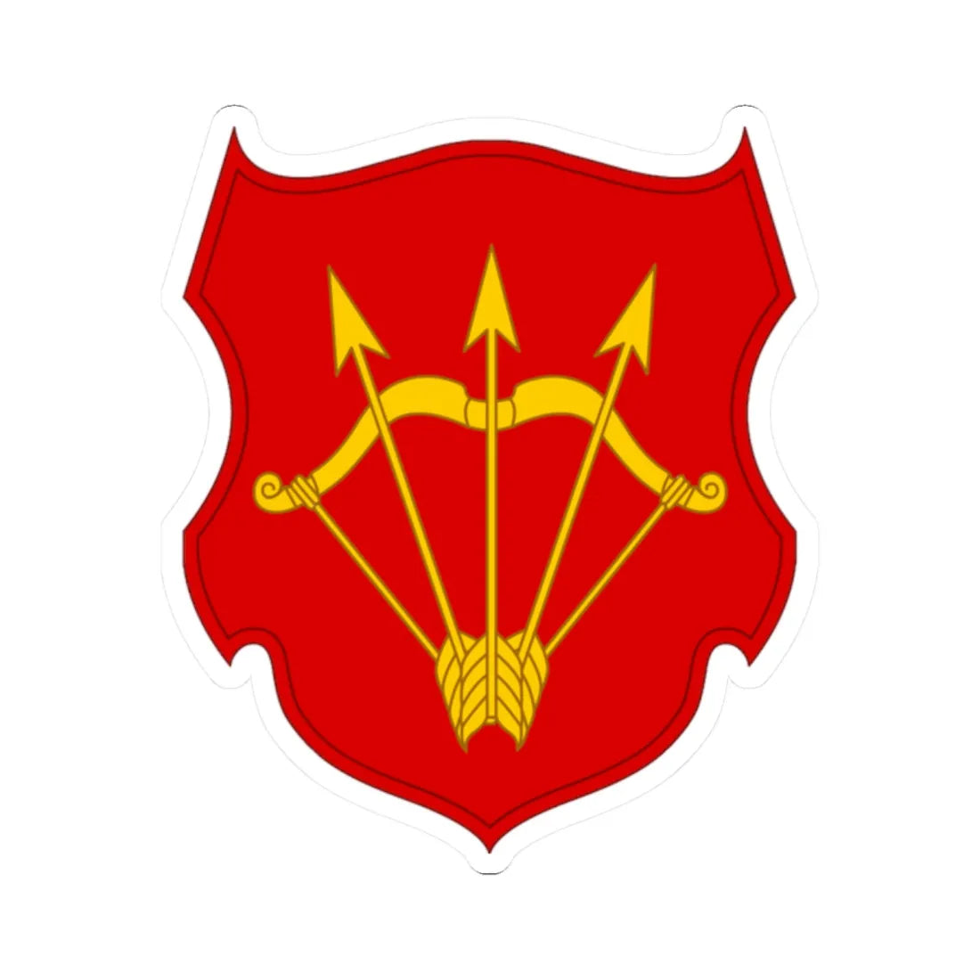 Bila Cerkva polk (Ukraine) (Coat of Arms) STICKER Vinyl Kiss-Cut Decal 2 Inch White - The Sticker Space