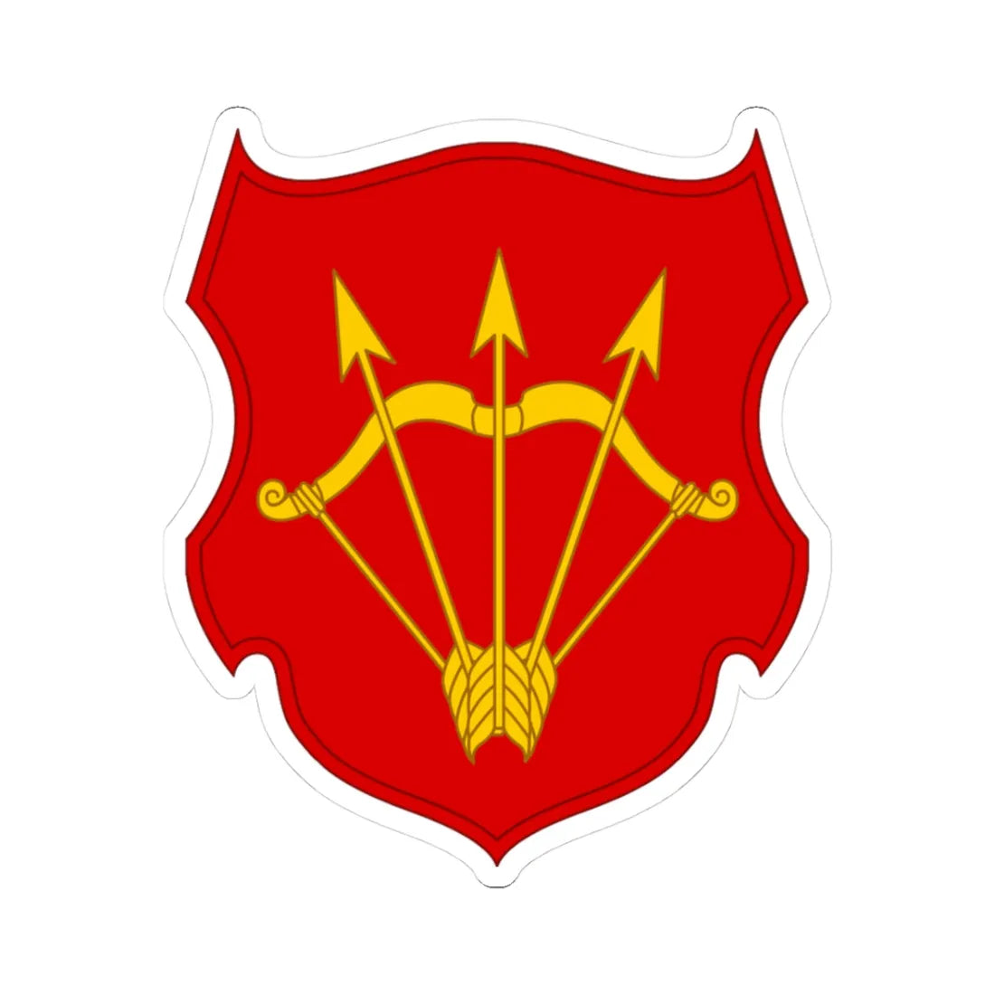 Bila Cerkva polk (Ukraine) (Coat of Arms) STICKER Vinyl Kiss-Cut Decal 3 Inch White - The Sticker Space