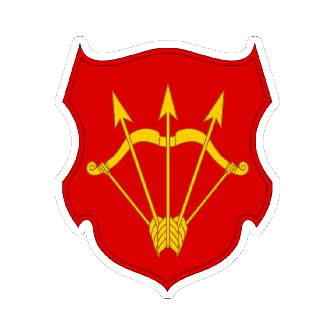 Bila Cerkva polk (Ukraine) (Coat of Arms) STICKER Vinyl Kiss-Cut Decal 4 Inch White - The Sticker Space