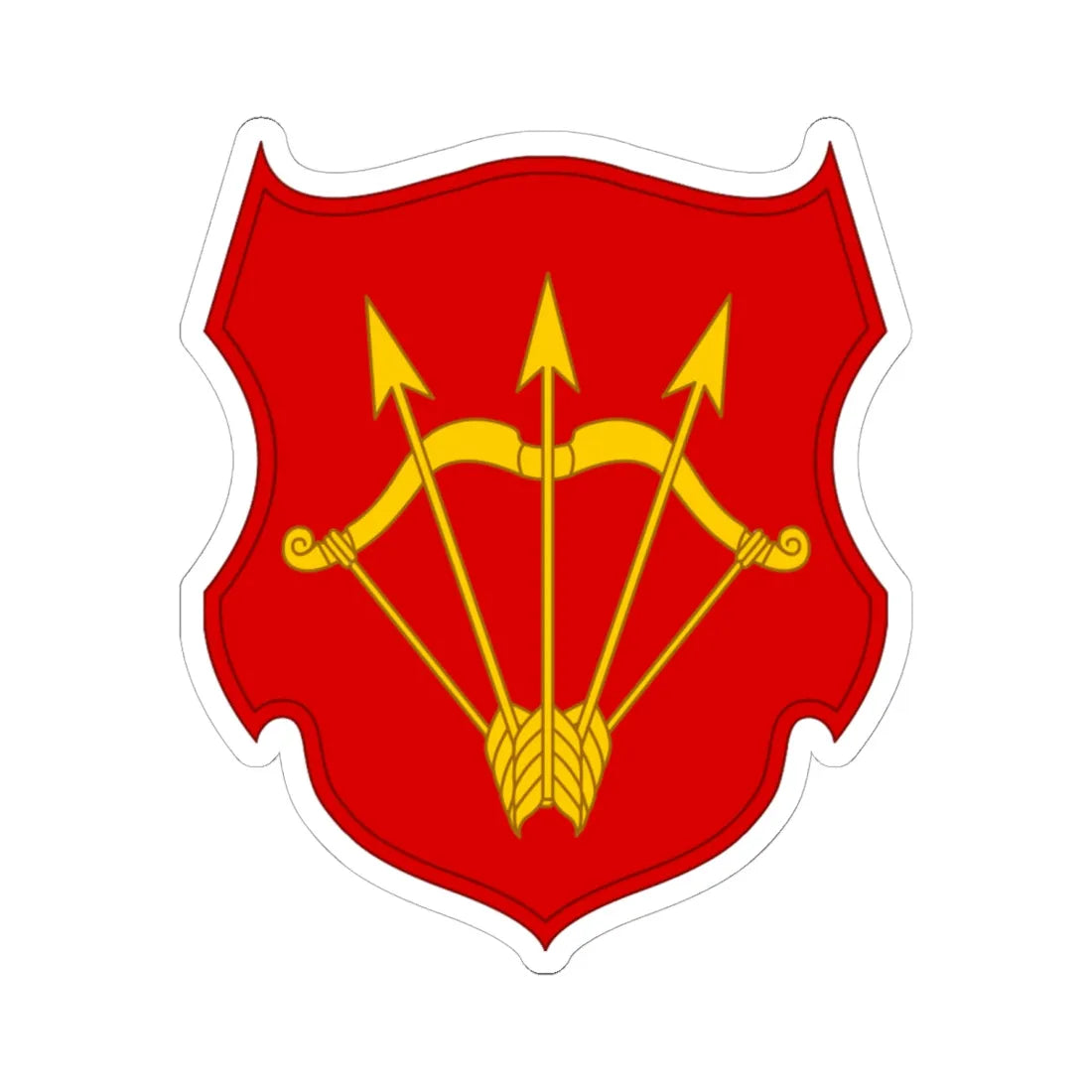 Bila Cerkva polk (Ukraine) (Coat of Arms) STICKER Vinyl Kiss-Cut Decal 6 Inch White - The Sticker Space