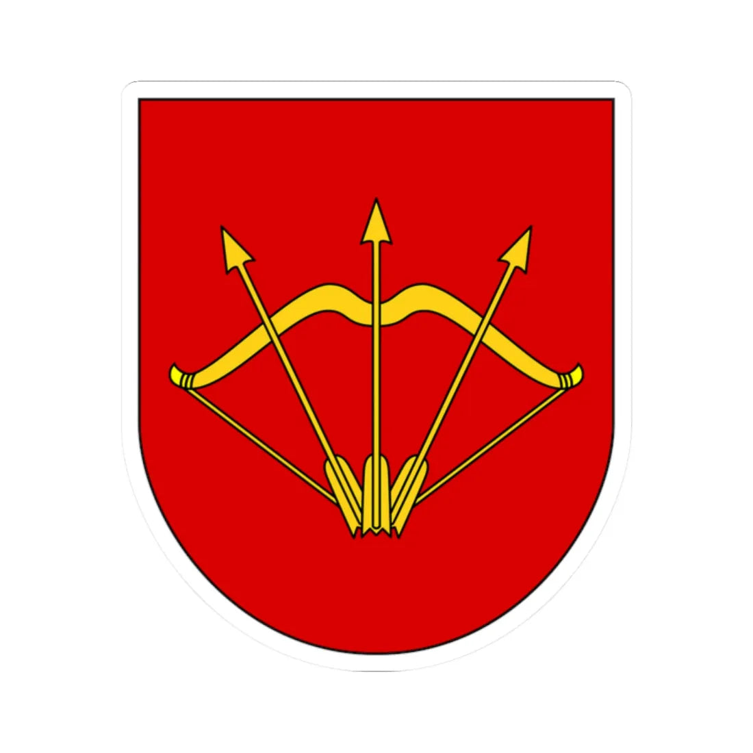 Bila Tserkva gerb (Ukraine) (Coat of Arms) STICKER Vinyl Kiss-Cut Decal 2 Inch White - The Sticker Space