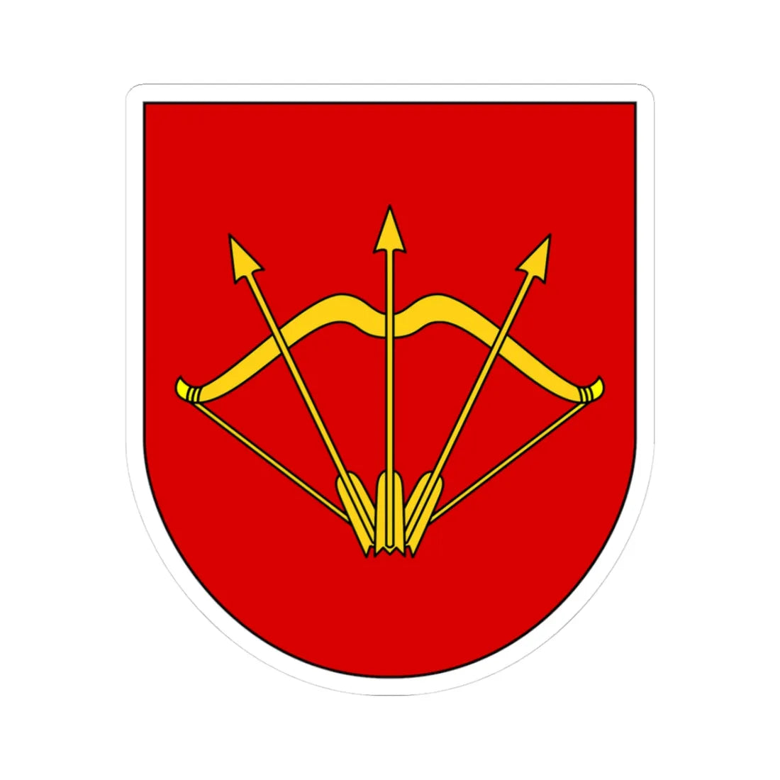 Bila Tserkva gerb (Ukraine) (Coat of Arms) STICKER Vinyl Kiss-Cut Decal 3 Inch White - The Sticker Space