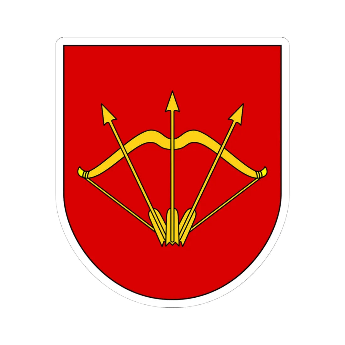 Bila Tserkva gerb (Ukraine) (Coat of Arms) STICKER Vinyl Kiss-Cut Decal 4 Inch White - The Sticker Space