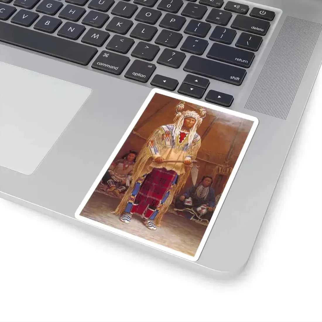 Bill Holm - Spontoon Tomahowk (Native Americans in Art) STICKER Vinyl Kiss-Cut Decal - The Sticker Space