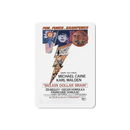 Billion Dollar Brain 1967 Movie Poster Refrigerator Magnet 2 Inch - The Sticker Space