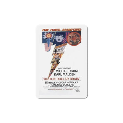 Billion Dollar Brain 1967 Movie Poster Refrigerator Magnet 6 Inch - The Sticker Space