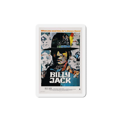 Billy Jack 1973 Movie Poster Die-Cut Magnet-4 Inch-The Sticker Space