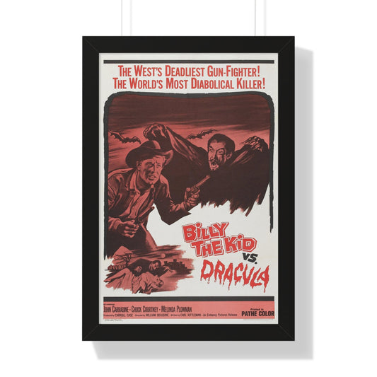 BILLY THE KID VS DRACULA 1966 - Framed Movie Poster-16″ x 24″-The Sticker Space