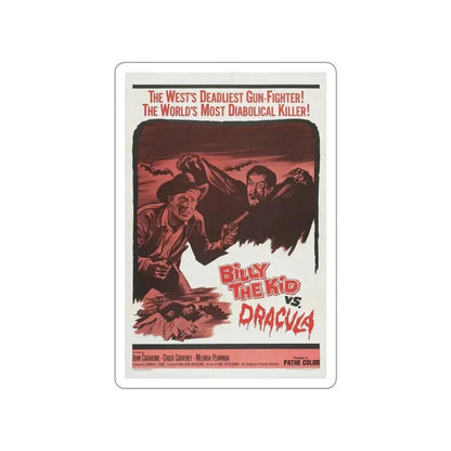 BILLY THE KID VS DRACULA 1966 Movie Poster STICKER Vinyl Die-Cut Decal 6 Inch - The Sticker Space