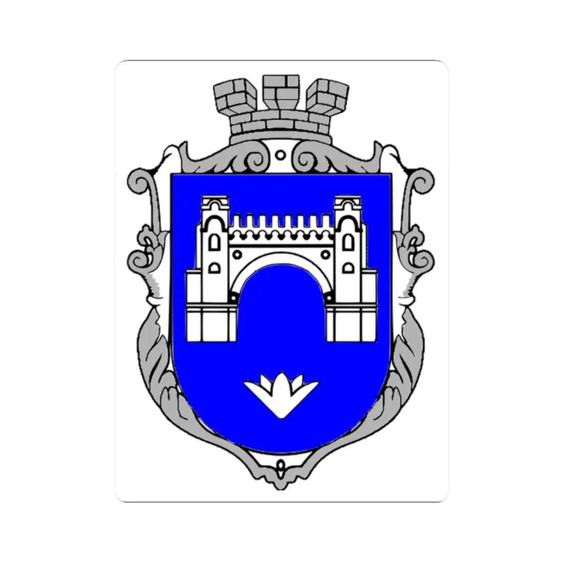 Bilyayivka coat of arms (Ukraine) (Coat of Arms) STICKER Vinyl Kiss-Cut Decal 2 Inch White - The Sticker Space