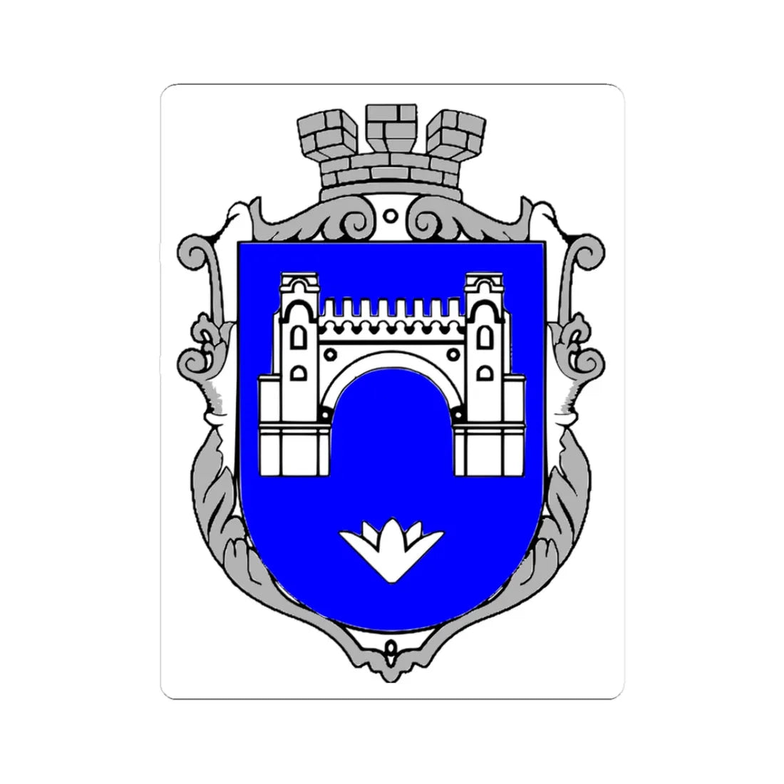 Bilyayivka coat of arms (Ukraine) (Coat of Arms) STICKER Vinyl Kiss-Cut Decal 3 Inch White - The Sticker Space