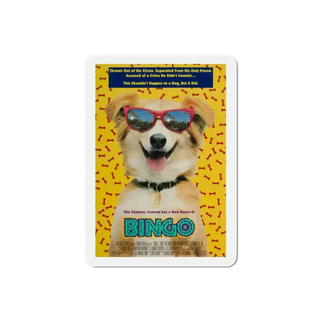 Bingo 1991 Movie Poster Refrigerator Magnet - The Sticker Space