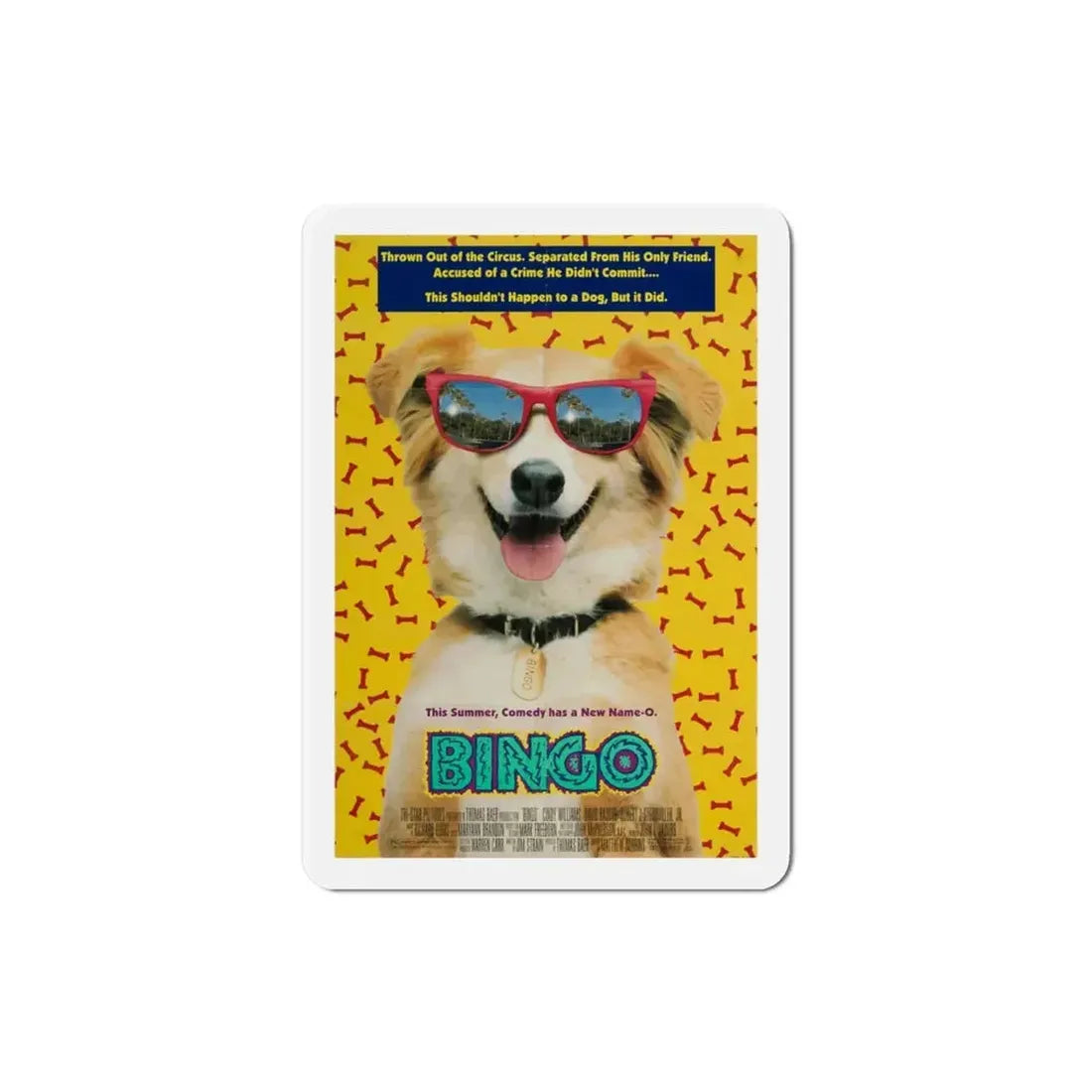 Bingo 1991 Movie Poster Refrigerator Magnet - The Sticker Space