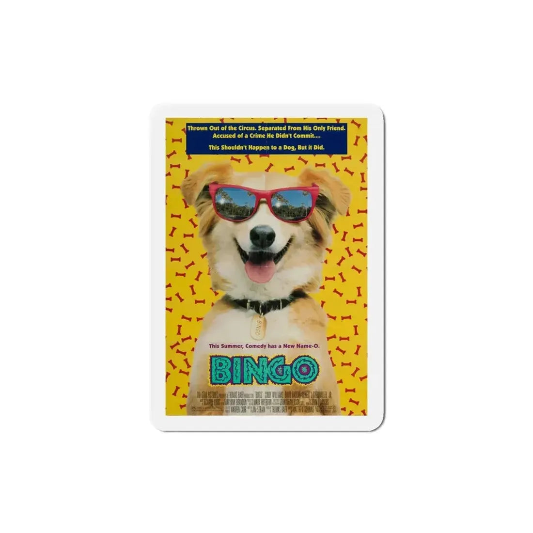 Bingo 1991 Movie Poster Refrigerator Magnet - The Sticker Space