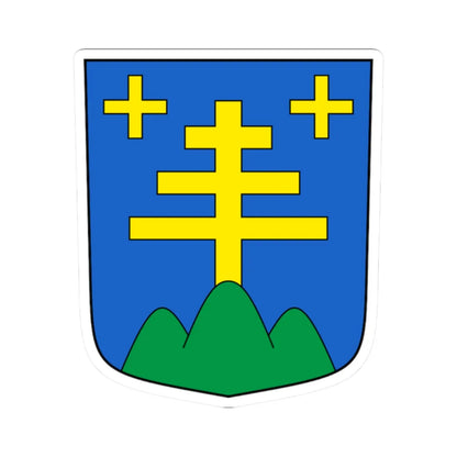 Binn-blazon (Switzerland) (Coat of Arms) STICKER Vinyl Kiss-Cut Decal 2 Inch White - The Sticker Space