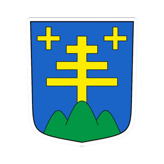 Binn-blazon (Switzerland) (Coat of Arms) STICKER Vinyl Kiss-Cut Decal 2 Inch White - The Sticker Space