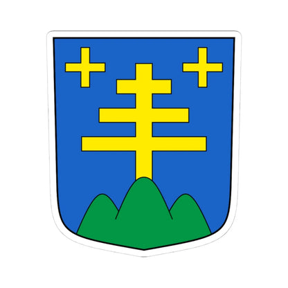 Binn-blazon (Switzerland) (Coat of Arms) STICKER Vinyl Kiss-Cut Decal 4 Inch White - The Sticker Space