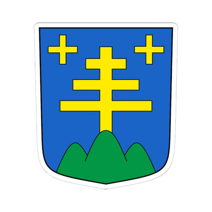 Binn-blazon (Switzerland) (Coat of Arms) STICKER Vinyl Kiss-Cut Decal 6 Inch White - The Sticker Space